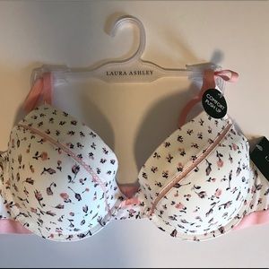 Laura Ashley Comfort Push Up Bra 38C NWT